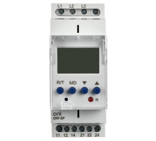 Реле фаз ORF-SP 3ф. 2 конт. 130-650В AC  ORF-SP-130-650VAC  ONI