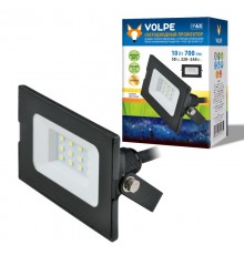 Прожектор светодиодный ULF-Q513 10W/DW IP65 220-240В BLACK  10вт, 6500К, черный  UL-00003983  Volpe