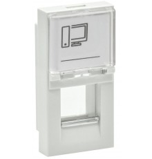 PRIMER Панель лицевая Keystone (1 модуль) белая  PR-KK40D-PLK-0-1-K01  IEK