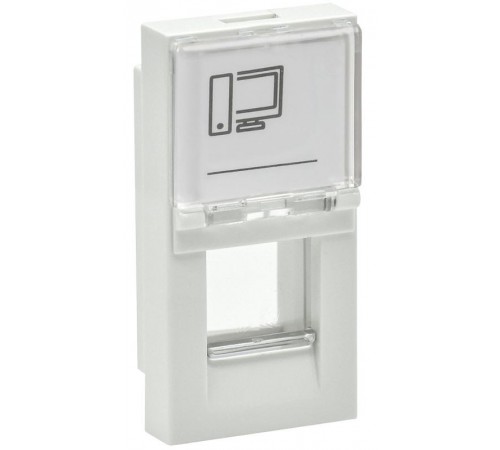 PRIMER Панель лицевая Keystone (1 модуль) белая  PR-KK40D-PLK-0-1-K01  IEK