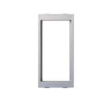 Адаптер на 2 модуля K45 с горизонтальной фиксацией механизмов цвета алюминий Connect  S44-8  Simon