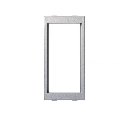 Адаптер на 2 модуля K45 с горизонтальной фиксацией механизмов цвета алюминий Connect  S44-8  Simon