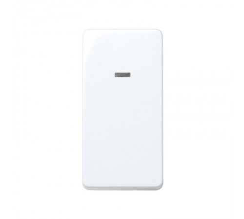 Simon 27 Выключатель однополюсный с контрольной подсветкой, 10А 250В, узкий модуль, S27, белый  27102-64  Simon