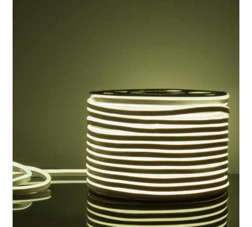 Гибкий неон LS001 220V 9.6W 120Led 2835 IP67 односторонний белый, 100 м  a040597  Elektrostandard