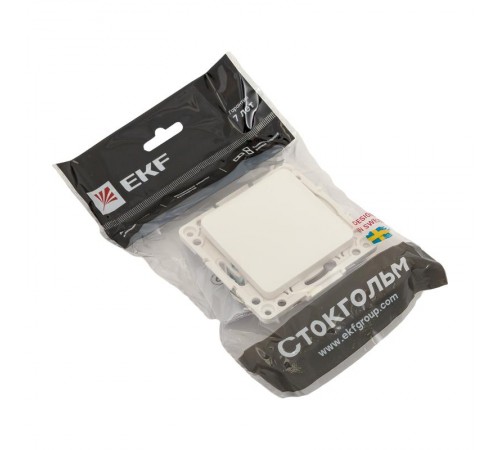 Стокгольм Механизм Выключателя 1-кл. проходного 10А в/к белый  EYV10-025-20  EKF