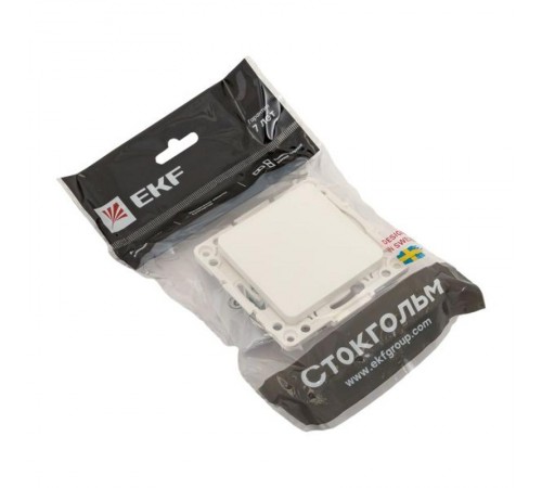 Стокгольм Механизм Выключателя 1-кл. проходного 10А в/к белый  EYV10-025-20  EKF