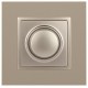 14-4101-04 Светорегулятор поворотно-нажимной, 400ВА 230В, IP20, Эра Elegance, шампань  Б0034342  ЭРА