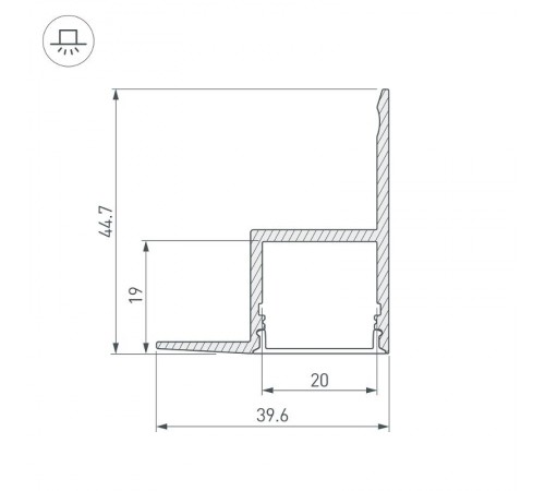 Профиль ARH-CEIL-2000 ANOD  016150  Arlight