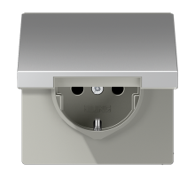 SCHUKO®-розетка 16 A / 250 B ~ с крышкой  AL1521KL  Jung