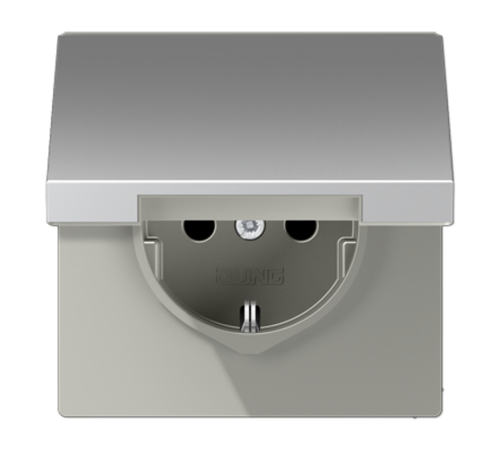 SCHUKO®-розетка 16 A / 250 B ~ с крышкой  AL1521KL  Jung