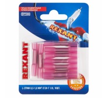 Соединительная гильза изолированная термоусаживаемая L-37мм 0.5-1мм (ГСИ-т 1.0 / ГСИ-т 0,5-1,0 / KY-1) красная (в упак. 10шт.)  06-0430-A  REXANT