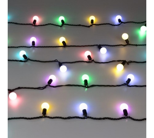 Светодиодная гирлянда ARD-BALL-PRO-D23-10000-BLACK-80LED RGB (230V, 7W)  025622  Arlight