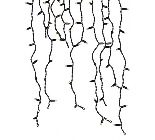 Гирлянда светодиодная уличная ERAPS-BZ1  бахрома 2*0,7 м желтая 100 LED IP65 220 В  Б0060545  ЭРА