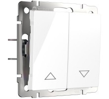 W1124501/ Электроустановочные изделия - Выключатель жалюзи (белый)  a051132  Werkel