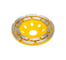 Чашка алмазная шлифовальная, двухрядная, 115х22,2мм  KR-90-0251  Kranz