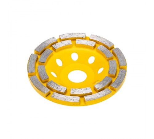 Чашка алмазная шлифовальная, двухрядная, 115х22,2мм  KR-90-0251  Kranz