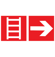 пиктограмма "ЛЕСТНИЦА / СТРЕЛКА" 300х150мм для аварийно-эвакуационного светильника Giant/Vision/Twofold/Evade  V5-EM03-60.003.047  VARTON