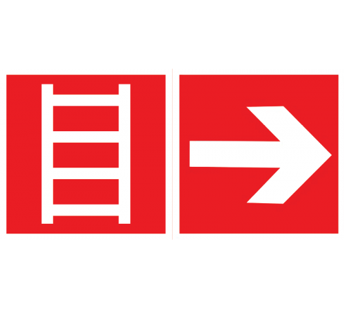 пиктограмма "ЛЕСТНИЦА / СТРЕЛКА" 400х200мм для аварийно-эвакуационного светильника Vault  V5-EM03-60.013.047  VARTON
