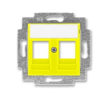 ABB Levit Жёлтый Накладка с суппортом для информационных разъёмов  5014H-A01018 64  2CHH291018A4064  ABB