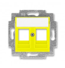 ABB Levit Жёлтый Накладка с суппортом для информационных разъёмов  5014H-A01018 64  2CHH291018A4064  ABB