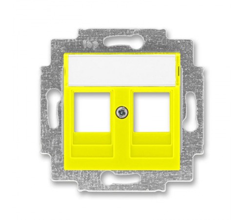 ABB Levit Жёлтый Накладка с суппортом для информационных разъёмов  5014H-A01018 64  2CHH291018A4064  ABB