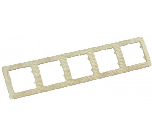 Рамка пятиместная, скрытой установки, цвет сосна  Р405-02  HEGEL