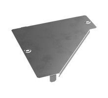 Крышка переходника левого Стандарт INOX (AISI 304) 300х100  PR16.4299  Промрукав