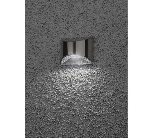 ERAFS024-38 Фасадная подсветка Хром, на солнечной батарее, 4LED, 7lm  Б0044251  ЭРА