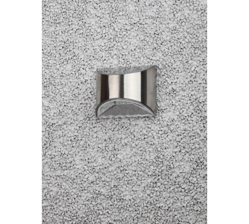 ERAFS024-38 Фасадная подсветка Хром, на солнечной батарее, 4LED, 7lm  Б0044251  ЭРА