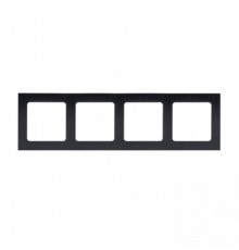 Стокгольм Рамка 4-местная металлическая черная PROxima  EZM-G-305-10  EKF