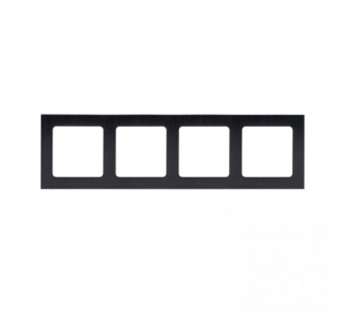 Стокгольм Рамка 4-местная металлическая черная PROxima  EZM-G-305-10  EKF