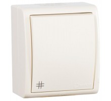 Перекрестный выключатель (с 3-х мест) IP54 10AX 250В цвета слоновая кость S15 Aqua  1594251-031  Simon