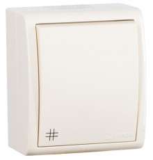 Перекрестный выключатель (с 3-х мест) IP54 10AX 250В цвета слоновая кость S15 Aqua  1594251-031  Simon