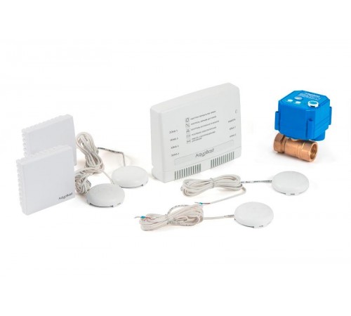 AquaBast Коттедж 1/2"-RF Комплект защиты от протечки 1кран датчики: 2радио 2провод  138  Бастион