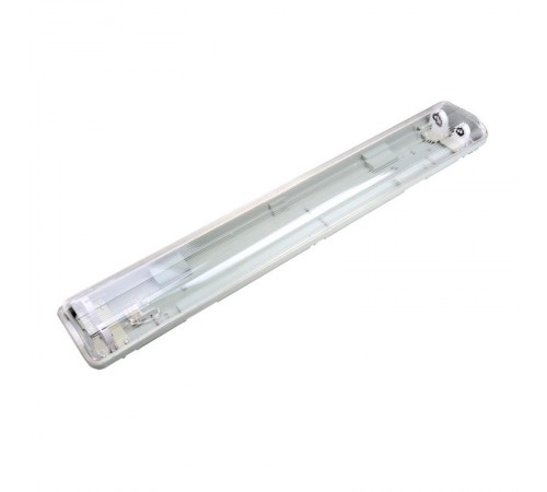Светильник промышленный линейный накладной IP65 G13, под LED лампу Т8 (ЛПО 2х18) ULW-T42A T8x2/L66 IP65 WHITE  UL-00006462  Uniel