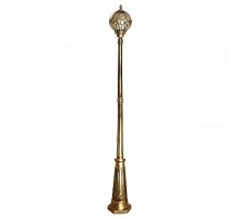 Светильник садово-парковый PL3807 60W 230V E27 220*220*2140мм черное золото (столб 2.1M)  11380  FERON