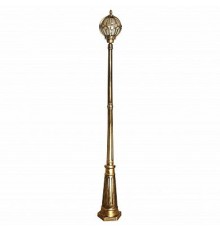 Светильник садово-парковый PL3807 60W 230V E27 220*220*2140мм черное золото (столб 2.1M)  11380  FERON