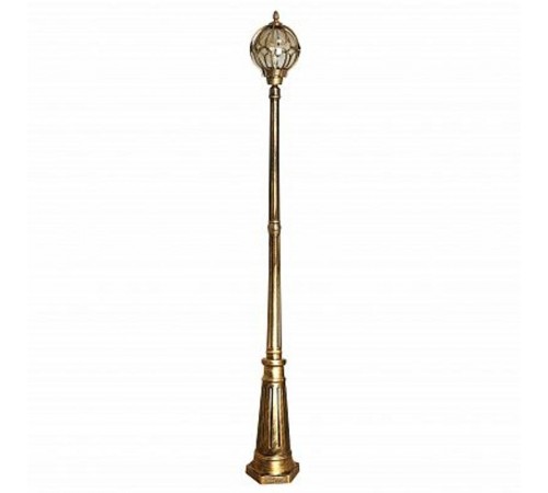 Светильник садово-парковый PL3807 60W 230V E27 220*220*2140мм черное золото (столб 2.1M)  11380  FERON