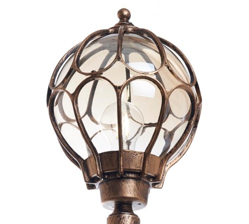 Светильник садово-парковый PL3807 60W 230V E27 220*220*2140мм черное золото (столб 2.1M)  11380  FERON