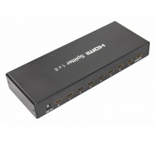 Делитель гнездо HDMI на 8 гнезд HDMI, металл  17-6903  REXANT
