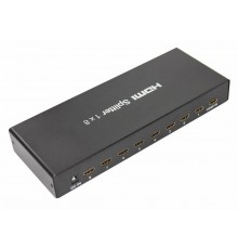Делитель гнездо HDMI на 8 гнезд HDMI, металл  17-6903  REXANT
