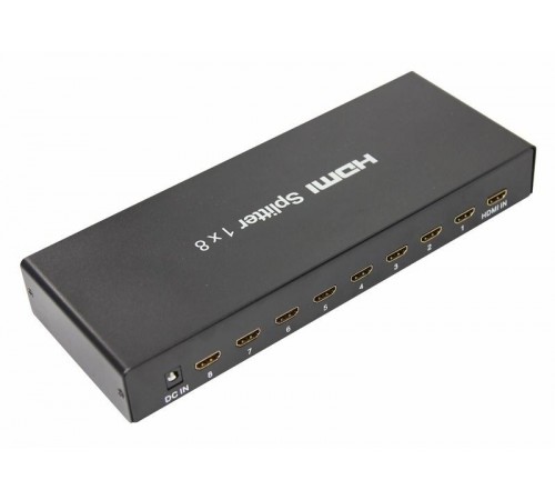 Делитель гнездо HDMI на 8 гнезд HDMI, металл  17-6903  REXANT