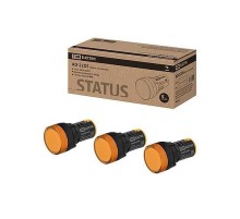 STATUS Лампа сигнальная AD-22DS, LED, d22 мм, 24-440 В AC/DC, желтый  SQ0702-0094  TDM