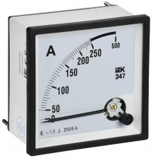 Амперметр Э47 250/5А кл. точн. 1,5 96х96мм  IPA20-6-0250-E  IEK