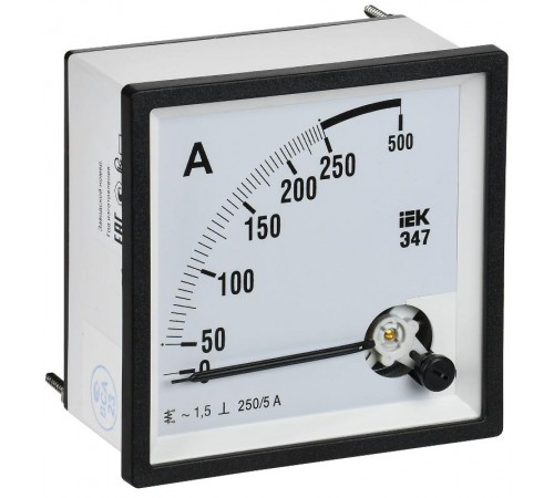Амперметр Э47 250/5А кл. точн. 1,5 96х96мм  IPA20-6-0250-E  IEK