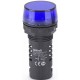 Лампа комм. ADDS 22 мм LED син.220В AC/DC ЛK-22   25122DEK  DEKraft