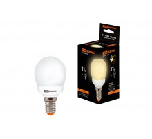 Лампа энергосберегающая КЛЛ 11Вт E14 827 шарообразная G45  SQ0323-0155  TDM