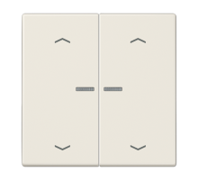 Клавиша для KNX кнопки, 2 группы, с окошком и символами"стрелки"; дюропласт; слоновая кость  LS102KO5P  Jung