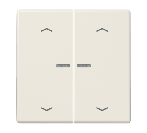 Клавиша для KNX кнопки, 2 группы, с окошком и символами"стрелки"; дюропласт; слоновая кость  LS102KO5P  Jung