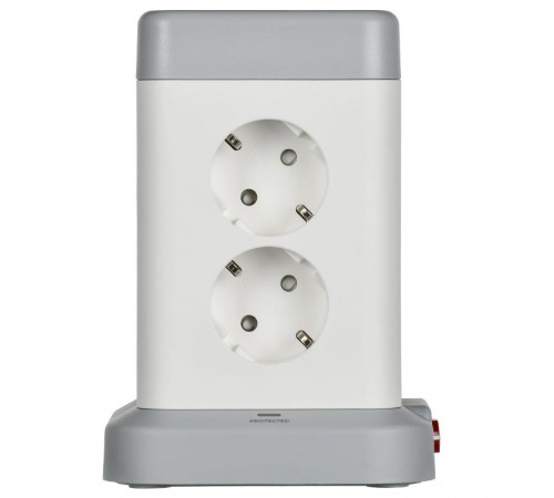 DOMINIC Удлинитель У08K 1,5м 3х1мм2 USB A+C 20Вт сер  DN-YP30-16-08-01-ZKU-K41  IEK